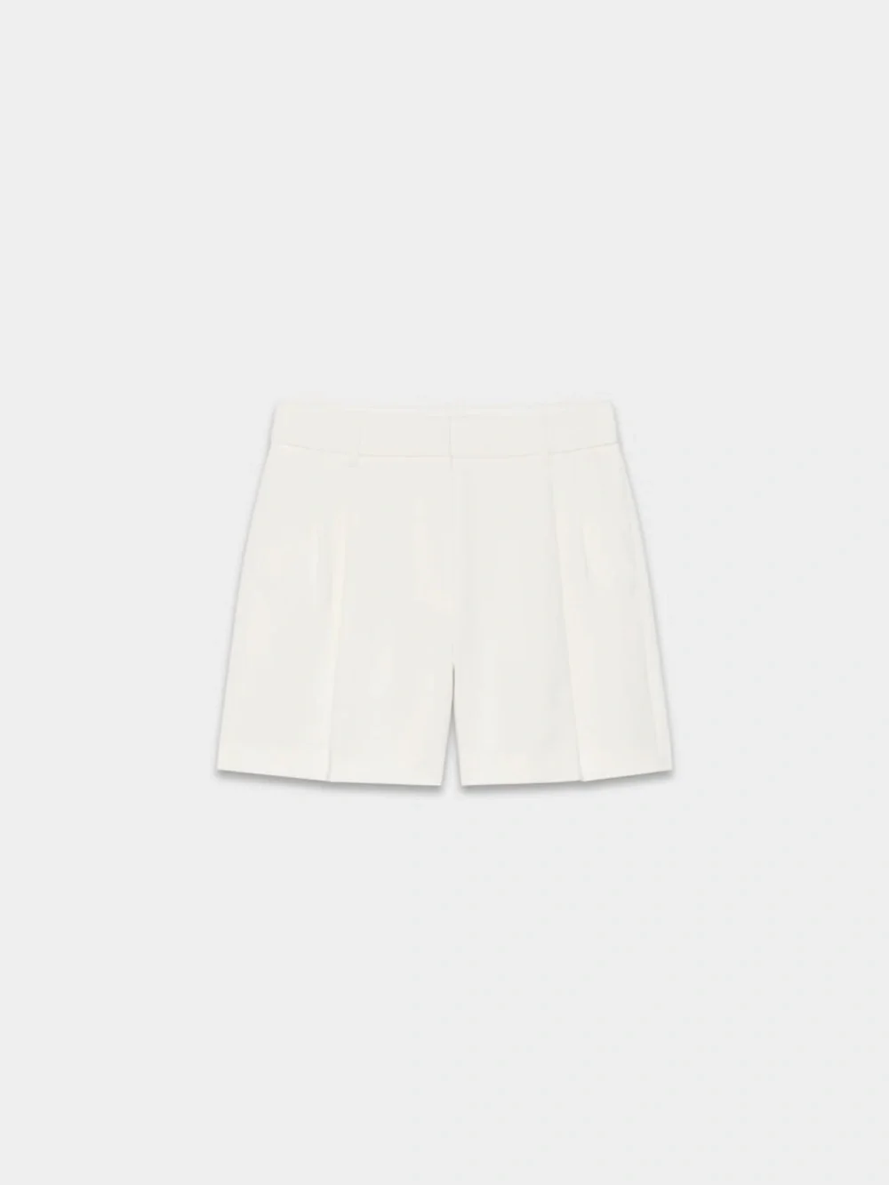 Aritzia White Pleated High-Rise Shorts - Picture 2 of 4